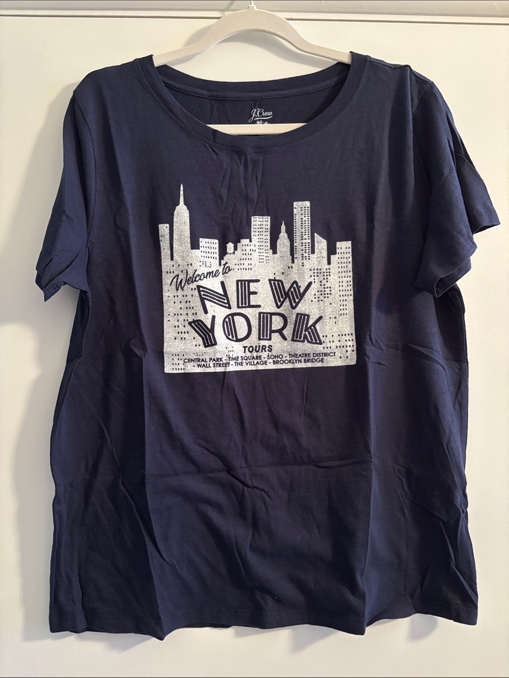 J. Crew Navy Graphic 'New York' Tee
